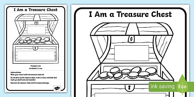 Treasure Chest Activity (teacher made) - Twinkl