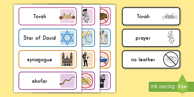 Yom Kippur Word Cards (teacher Made) - Twinkl