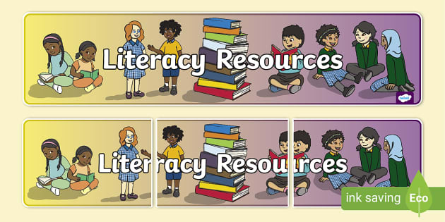 Literacy Resources Display Banner, Literacy Resources