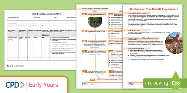 Risk Benefit Assessment Form CPD Twinkl teacher made