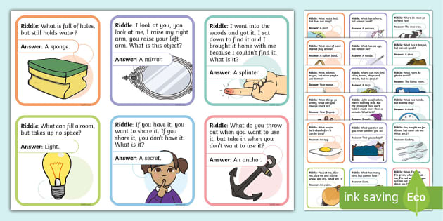10 Short Riddle Ideas for Kids (teacher made) - Twinkl