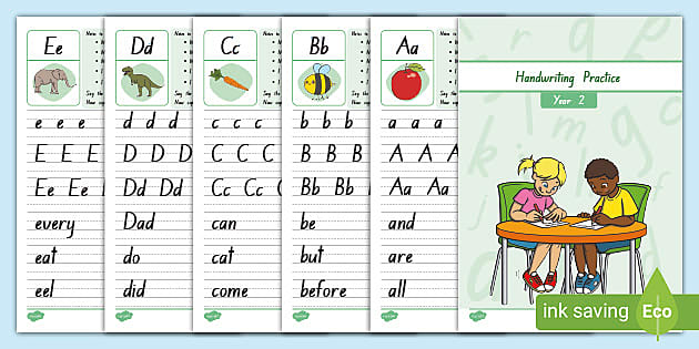 Handwriting Patterns PDF Worksheets for Kids (teacher made)