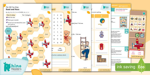 5a The Old Toy Shop Resource Pack Twinkl Rhino Readers