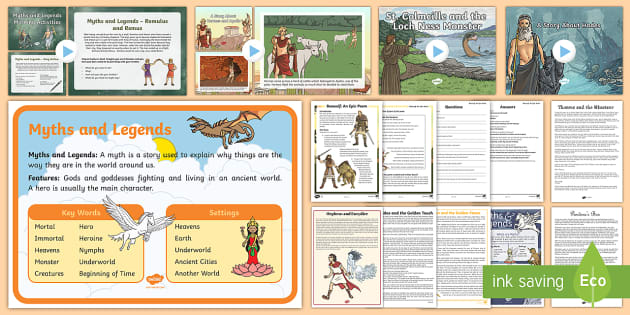 History Thirdfourth Class Myths And Legends Resource Pack