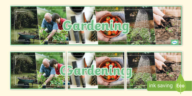 Gardening Display Banner Printable Resource Twinkl 3500