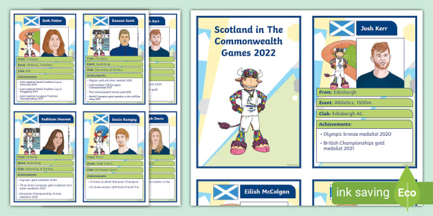 Scotland's Athlete Team - Commonwealth Games 2022 Fact Cards