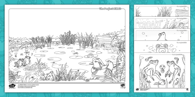 pond habitat coloring pages