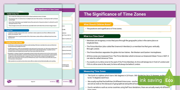 What Is a Time Zone?