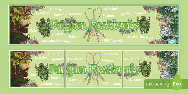 KS2 Pagan Festivals Display Banner (teacher made) - Twinkl