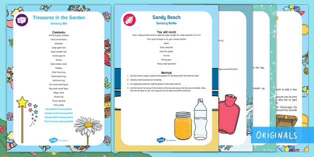 Treasures in the Garden Sensory Bin and Resource Pack