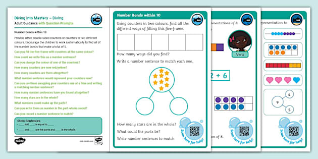 White Rose Maths Compatible Y1 Find Number Bonds to 10