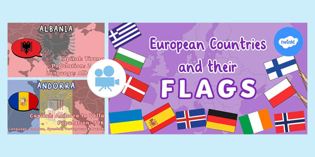 European Flags Quiz Worksheets (Teacher-Made) - Twinkl