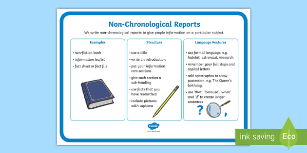 example of a non chronological report ks1