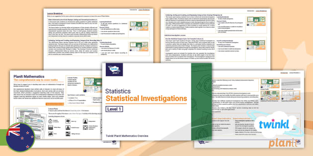 Level 1 Statistical Investigations: Overview (teacher made)