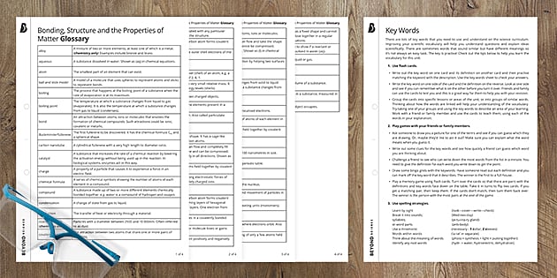 Bonding, Structure And Properties Glossary | GCSE | Beyond