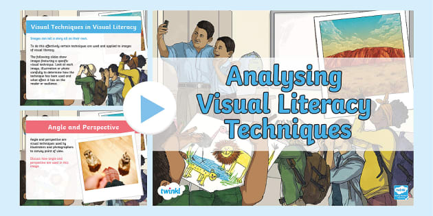 visual texts worksheet analysing texts in primary