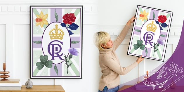 King Charles III Royal Cypher Poster | Twinkl Art Gallery