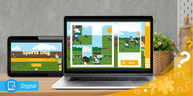 Interactive Sports Day Puzzle Game