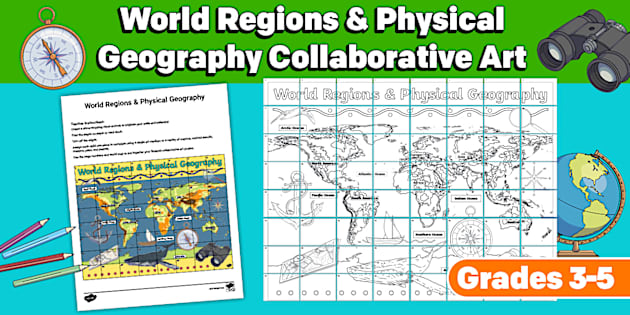 World Regions and Physical Geography Collaborative Art Pack