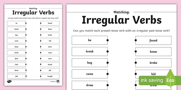 Past Form of Verbs List - Twinkl Primary Resources - Twinkl