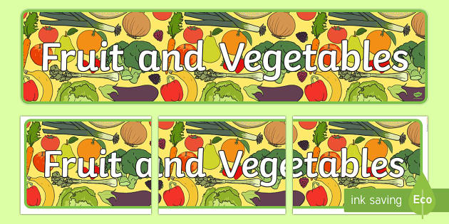 Fruit Banner | Healthy Eating | Twinkl (teacher Made)