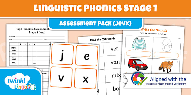 Linguistic Phonics Stage 1 Assessment Pack (jevx)