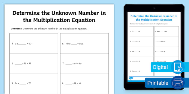 determine-the-unknown-number-in-a-multiplication-equation
