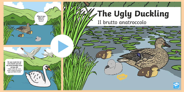 The Ugly Duckling Story With Pictures eBook - (teacher made)