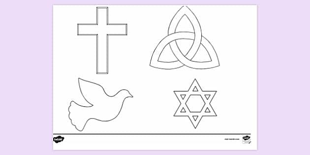 FREE! - Symbols Colouring Sheet | Colouring Sheet - Twinkl