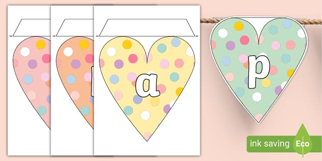 Heart Father's Day Bunting - Display - Celebrations - Twinkl