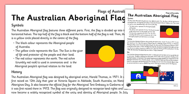 Flags of Australia's First Peoples | A4 Fact File