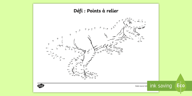 Points à relier à imprimer: apprendre à compter avec les dinos!