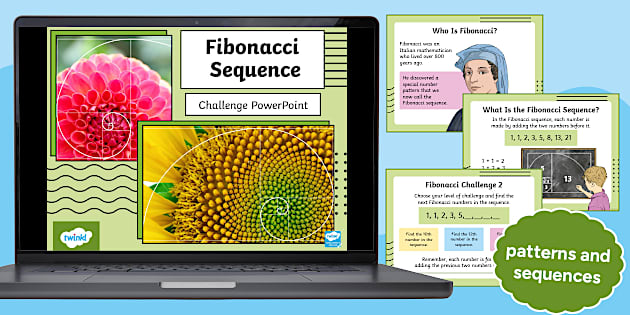 Febonachi Pattern Fibonacci Sequence Challenge PowerPoint