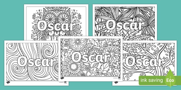 oscar coloring pages