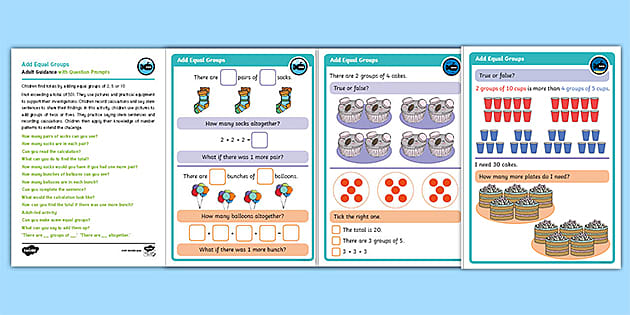 👉 White Rose Maths Compatible Year 1 Add Equal Groups