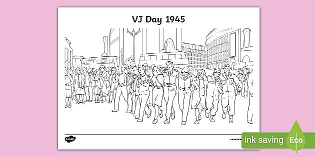 Vj Day Colouring Sheet Teacher Made