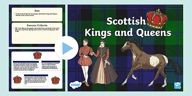 Scottish Monarchs PowerPoint | Kings and Queens | Twinkl