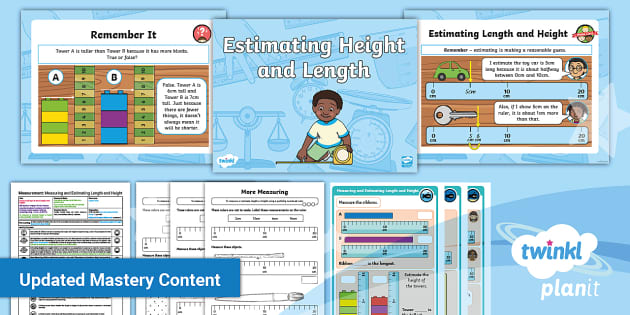 👉 Y1 Measure Estimate Length And Height Planit Maths Lesson 4