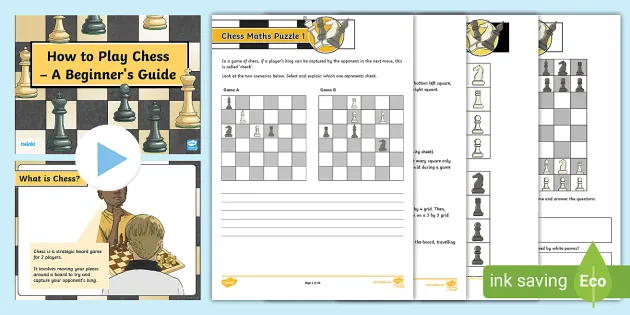 Chess Worksheets for Kids