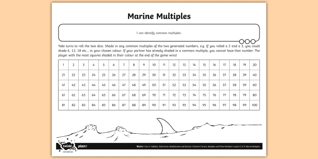 Multiples of 2, 3, 4 and 5 Matching Game (Teacher-Made)