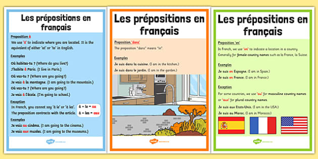 French Prepositions 2 – Quiz Shop