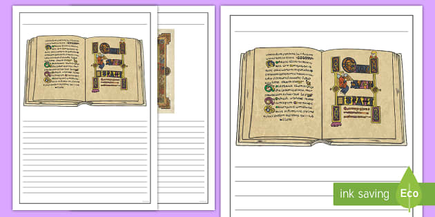 The Book of Kells Writing Frames (teacher made) - Twinkl