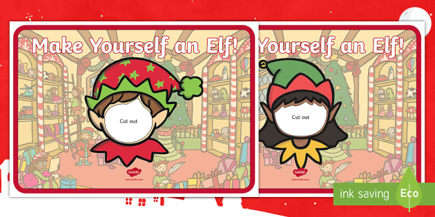 Elf Yourself Face Template Primary Teaching Resources