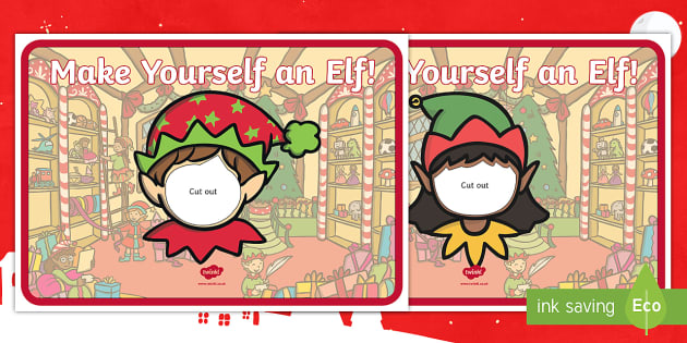 How to Elf Yourself + Free Printable Elf Template Paper Craft