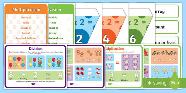 Multiplication and Division Display Pack - display pack