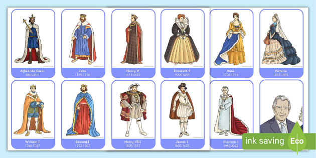 10 Famous English Kings - by Quiz Flicks Flashcards