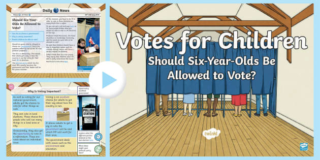 UKS2 Children Voting Daily News PowerPoint - Twinkl