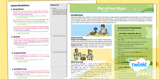 TP2 G 044 PlanIt Geography Year 5 Marvellous Maps Planning Overview Ver 1 