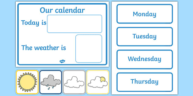 FREE Daily Calendar Weather Chart Weather Calendar Weather Chart