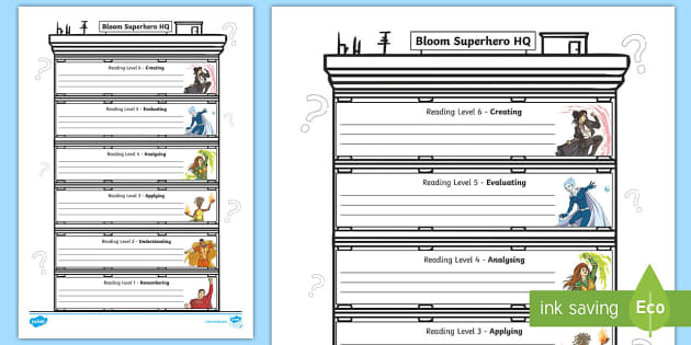 Bloom Questions Recording Worksheet (Teacher-Made) - Twinkl Bloom Questions Recording Worksheet (Teacher-Made) - Twinkl